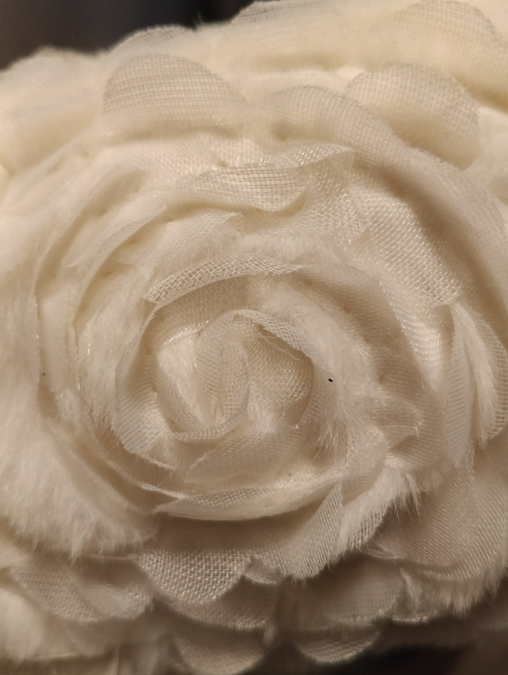 Pottery Barn Love Shack Fancy Fake Fur Rosettes Robe - Picture 6 of 7